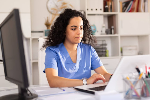 Doctor with laptop